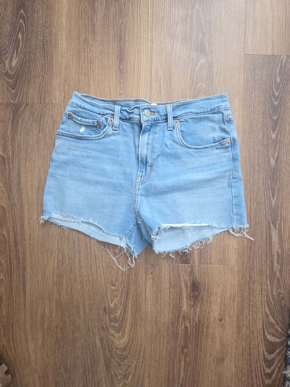 Levi's 501 Original High Rise Cutoff Denim Shorts Size 31